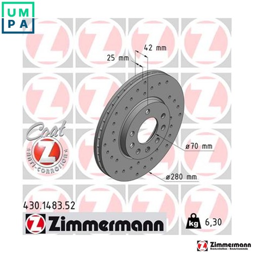 Brake disc 430 - 2x,