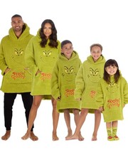 Grinch Oversized Sherpa Hoodie