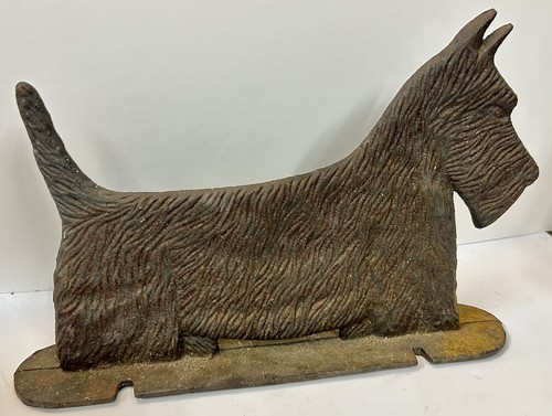 Antique cast iron scotty - antique,