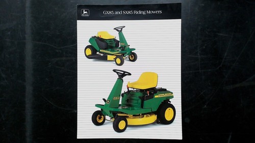 John deere gx85 sx85 riding - john,