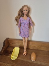 Barbie Midge Happy Family Pregnant Doll With Bump, Baby & Bath Vintage Mattel