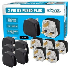UK 3 Pin Dual USB Plug Adapter