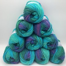 Batik Variegated Chunky  Knitting Crochet Yarn 10X100g Balls-As Pictured-A218