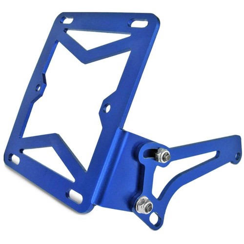 Blue side license plate - license, holder