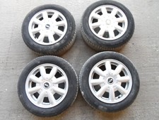 BMW MINI COOPER ONE 2003 1.6 R50 R52 R82 15" 8 - SPOKE ALLOY WHEELS & TYRES