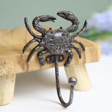Metal Crab Hook Rustic Vintage