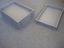 10 Grey Plastic Storage