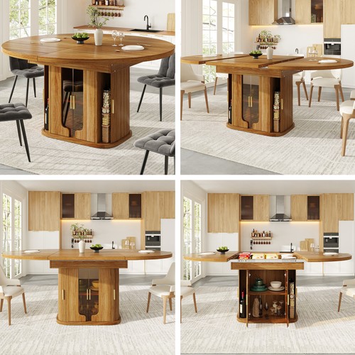 Extendable dining table round - dining,