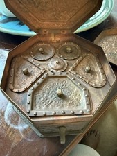 Pandaan Betal Leaf and Sweet Spice Box Copper Metal Antique