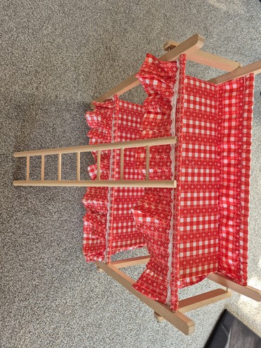Wooden doll bunk bed - wooden,