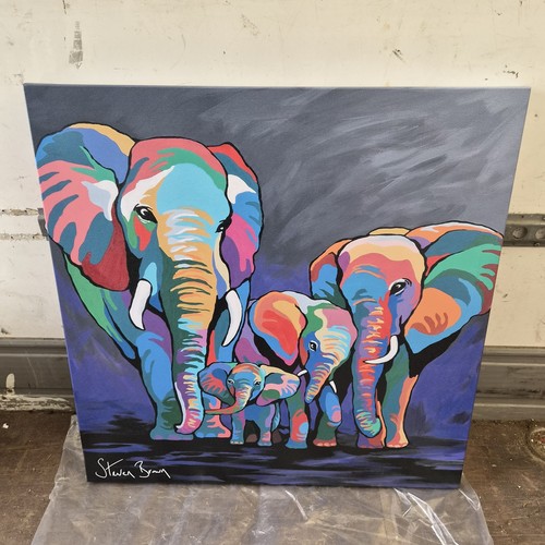 Steven brown art canvas - brown,