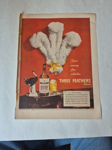 Vintage three feathers whisky - three,
