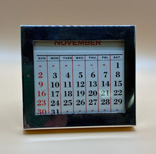 Gorham Sterling Silver Perpetual Desk Calendar – Model 363 – Complete