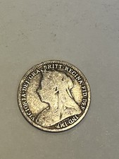 Queen Victoria Threepence 3D Silver 1896 very collectable threepenny bit 