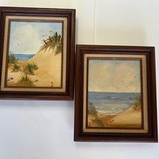 Antique Vintage Pair Of Framed
