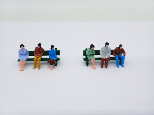 Model train railway - model, figures