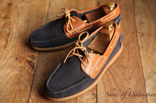 Barker tan leather blue - barker,