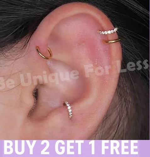 Helix earring tragus hoop ring - helix,