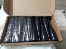 10x Black Prosecco Flutes