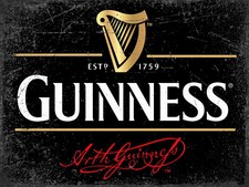 GUINNESS STOUT Metal Tin Wall