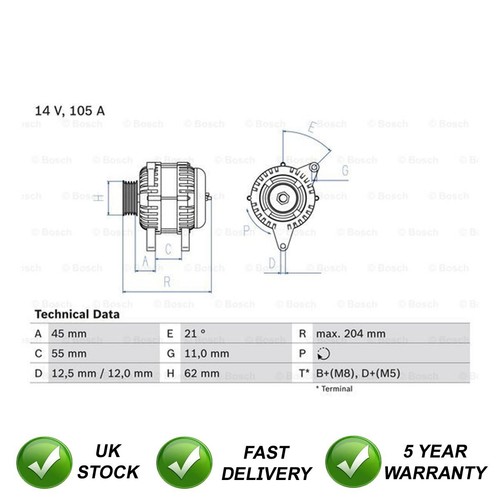 Alternator sjr fits alfa - alternator,