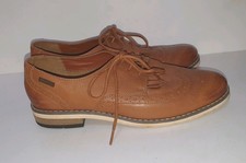 Size UK 4 Brown Leather Brogues Laceup Shoes SUPERDRY very good condition