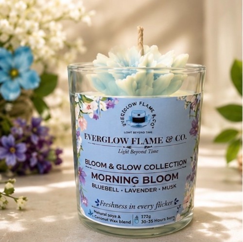Handmade soya wax - , floral