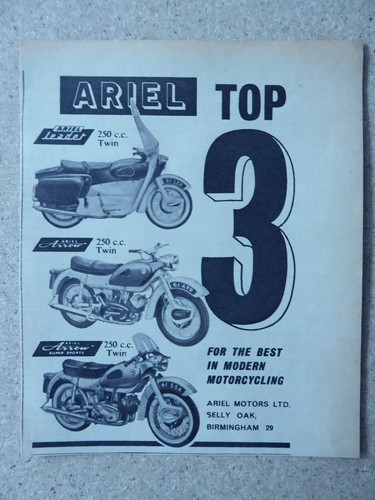 1961 pub ariel - motors, ltd