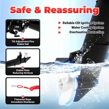 6 HP 2-Stroke Outboard Motor