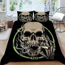 Smoke Skull Bedding Set