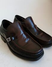 MENS STYLISH FRANK WRIGHT 'INVESTOR' BROWN 100% LEATHER DESIGNER SHOES UK 7 41