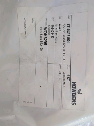 Howdens 38mm pure slate - 1.4m,