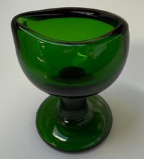 Vintage Green Glass Eye Bath