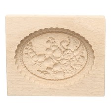 Wooden Cookie Mould 3.94" x