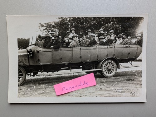 Old photo men women vehicle - men,