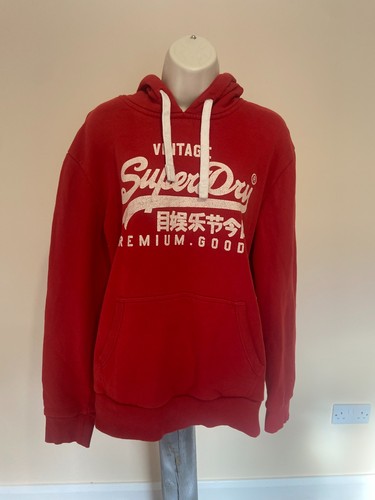 Superdry red hoodie size - superdry,