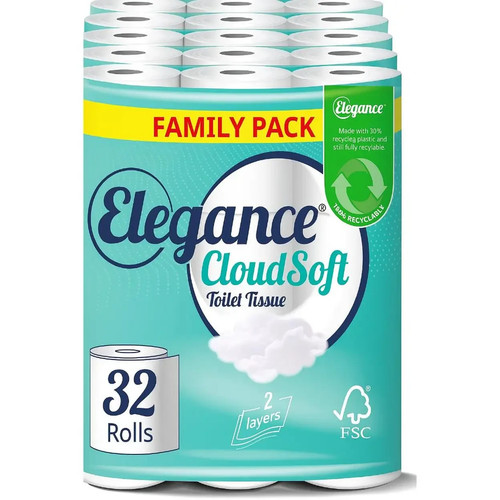 Elegance cloudsoft toilet - cloudsoft,
