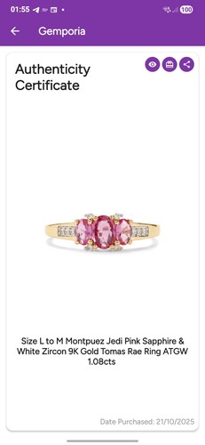 Pink sapphire and - sapphire,
