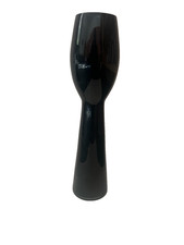 Large black glass - black,