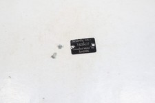 Genuine Identification Plate