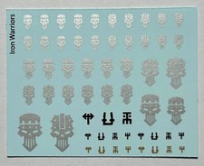 Iron Warriors Transfer Sheet / Transfers / Decals - Chaos Space Marines WH40K