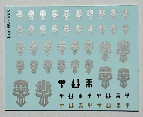 Iron warriors transfer sheet - warriors,