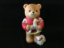 Lucy & Me Bear Toy Rocking Horse & Lamb Enesco 1984 Lucy Rigg