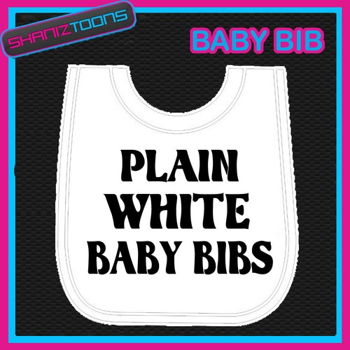 White plain baby bibs job - plain,