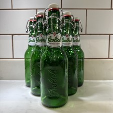 6 Green Grolsch Flip Top