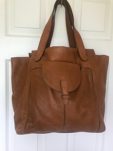 Tan brown fine - fine, leather