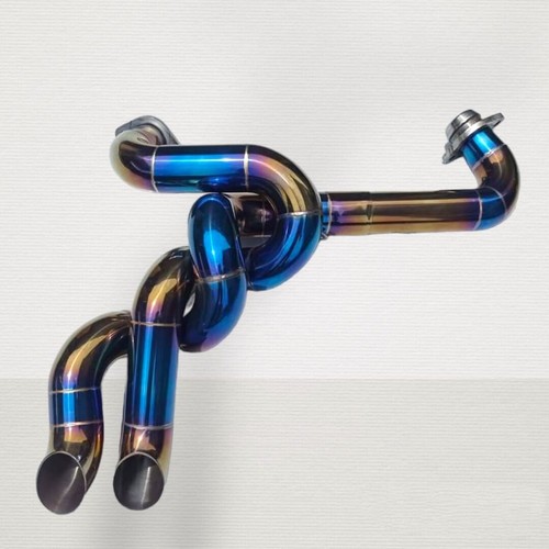 Exhaust pipe into harley - pipe, 2