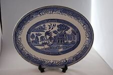 Washington pottery "Old Willow" oval serving plate