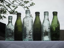 6x VINTAGE OLD BEER SODA GLASS