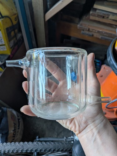 Vintage lab glassware jacketed - vintage,